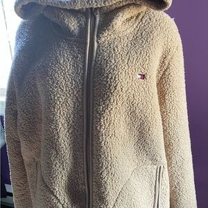 Tommy Hilfiger Women's Tan Teddy Jacket
